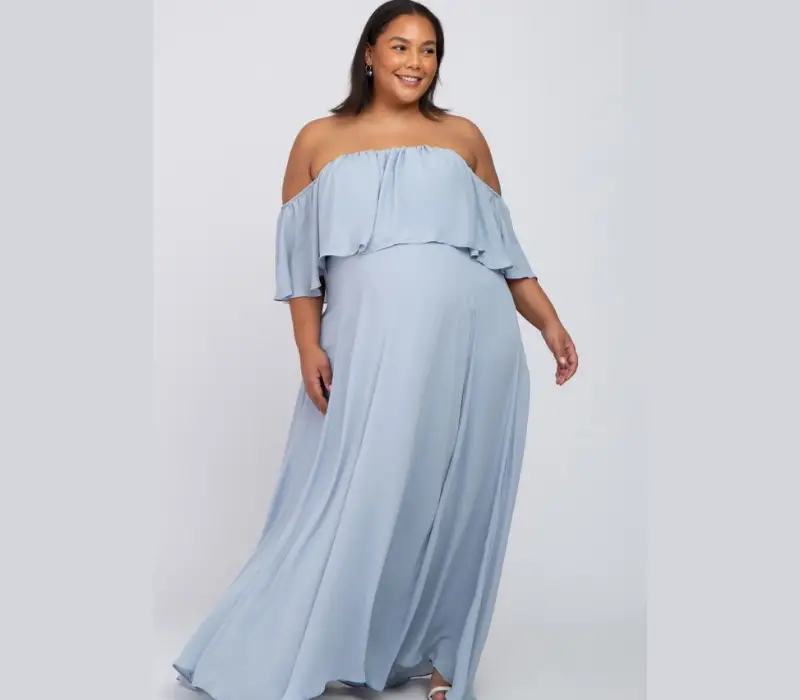 Chiffon maternity dress