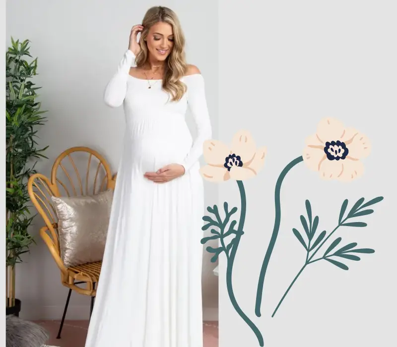 ivory maternity dress 