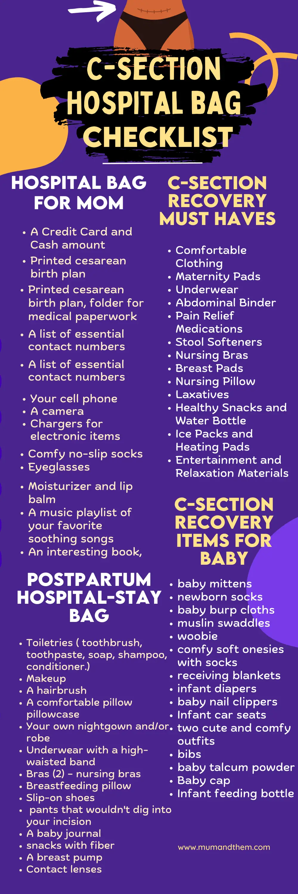 What To Pack In Your C Section Delivery Bag