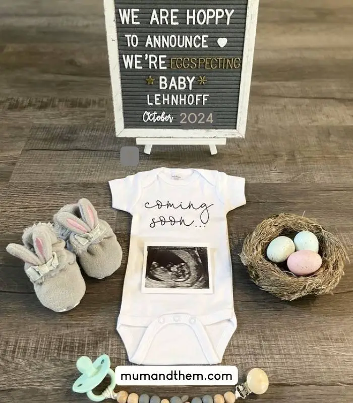 easter pregnancy announcement