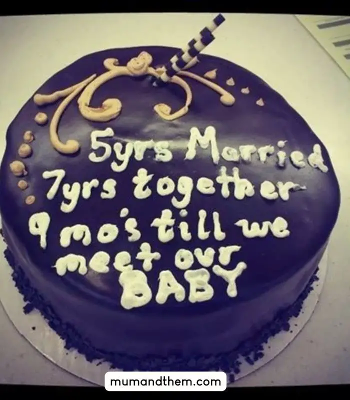 cake pregnancy announcement