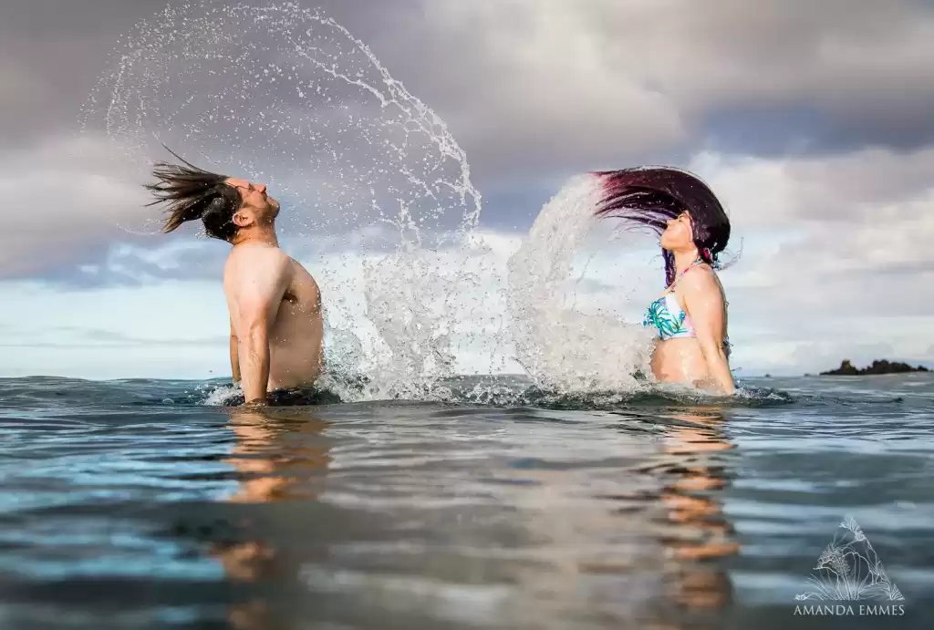 underwater photo shoot