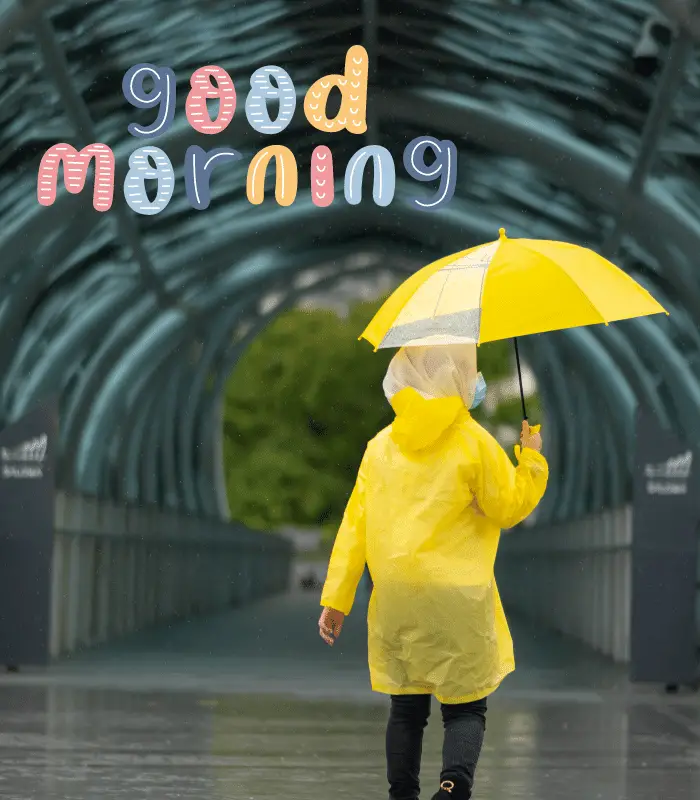 rainy day good morning images 