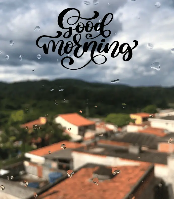 rain day good morning images 