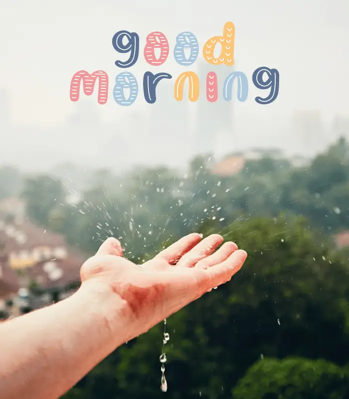 rainy good morning images 
