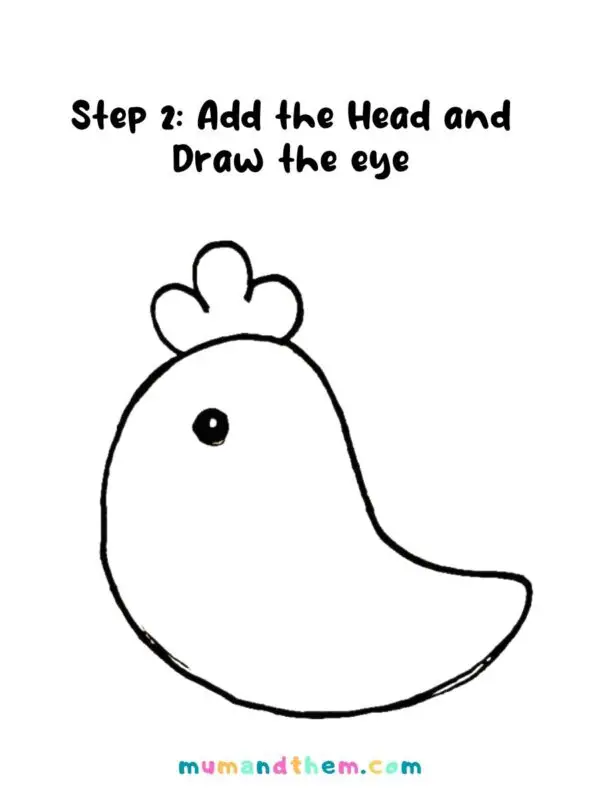how to draw a chicken 