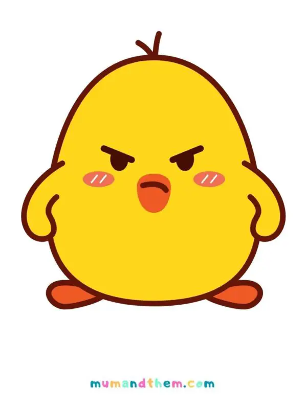 draw easter chick 
