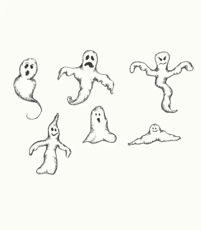 creepy Ghostface drawings