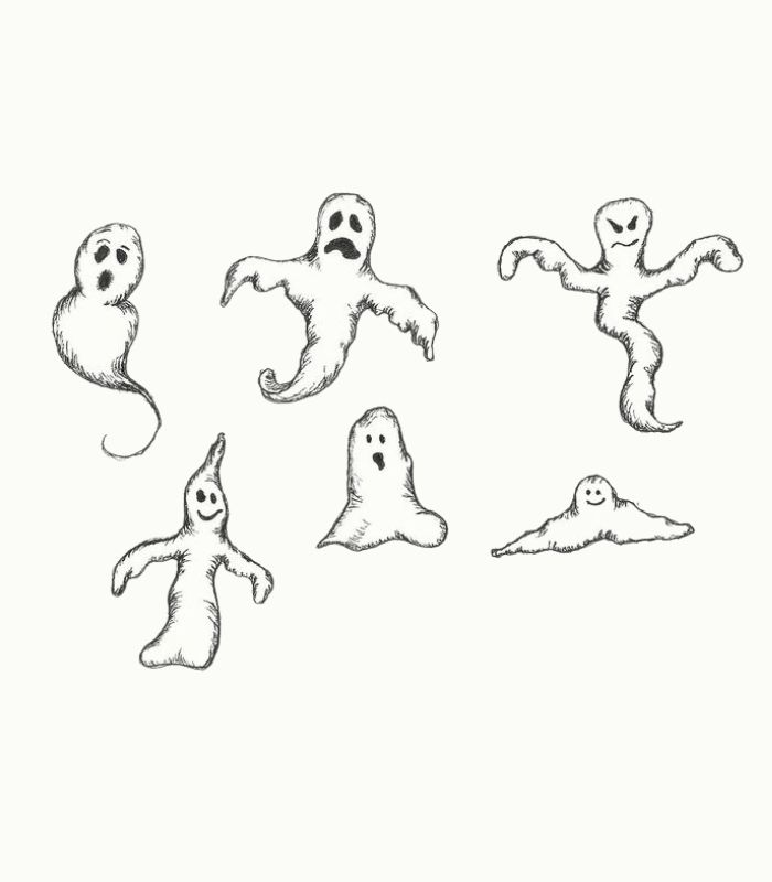 creepy Ghostface drawings