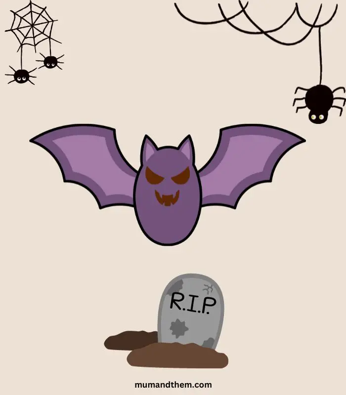 Halloween bats to draw