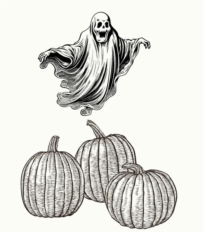 halloween easy sketches