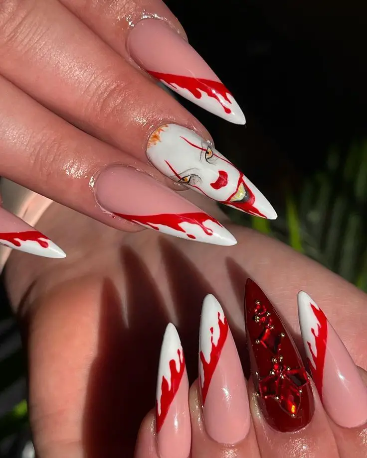 bloody nails designs