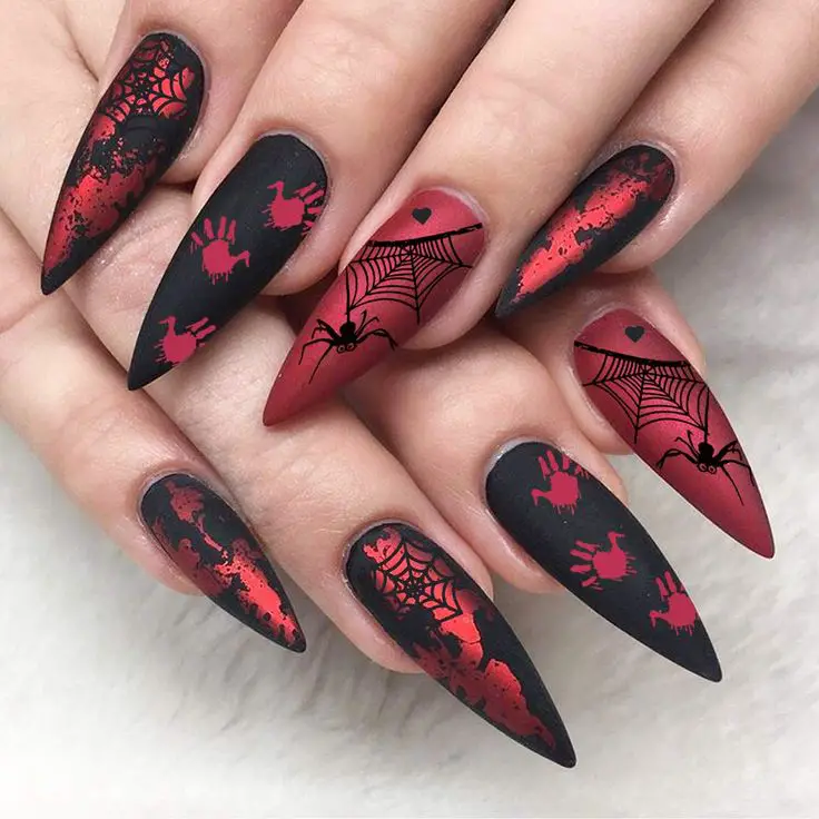 simple halloween nails