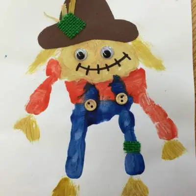 scarecrow handprint craft
