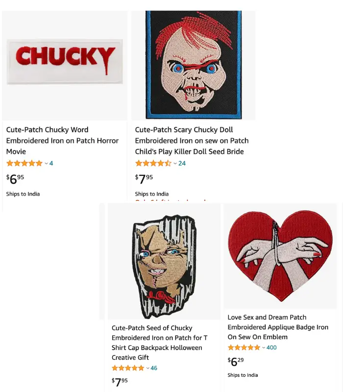 Chucky doll patch