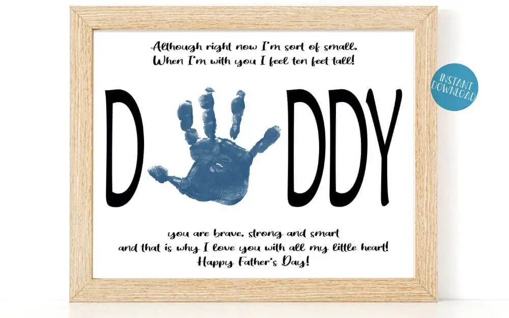 diy father's day handprint craft