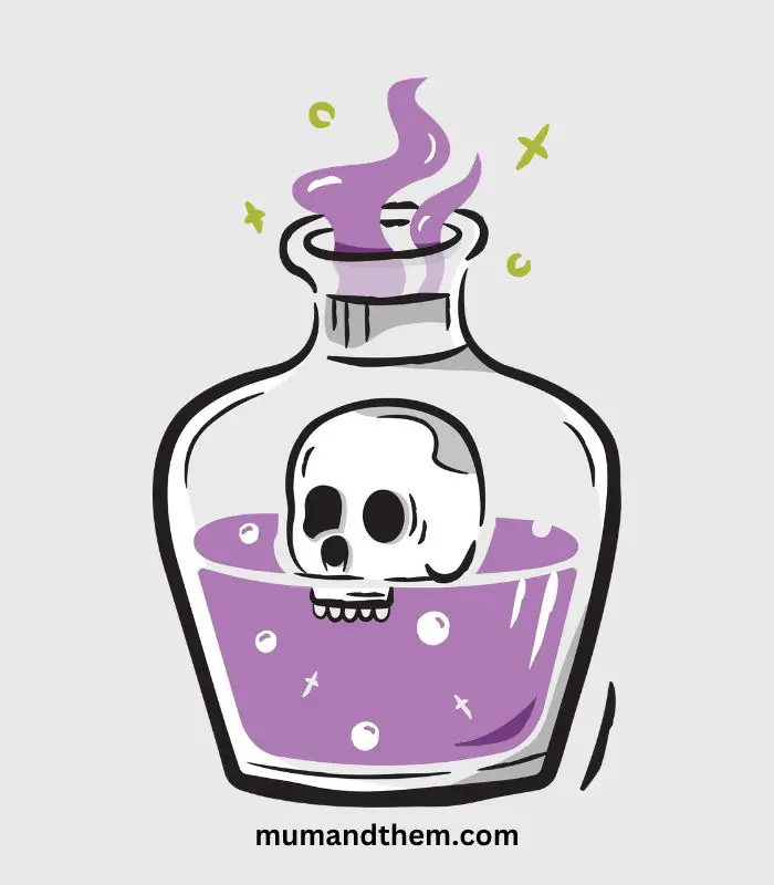 halloween potion drawing