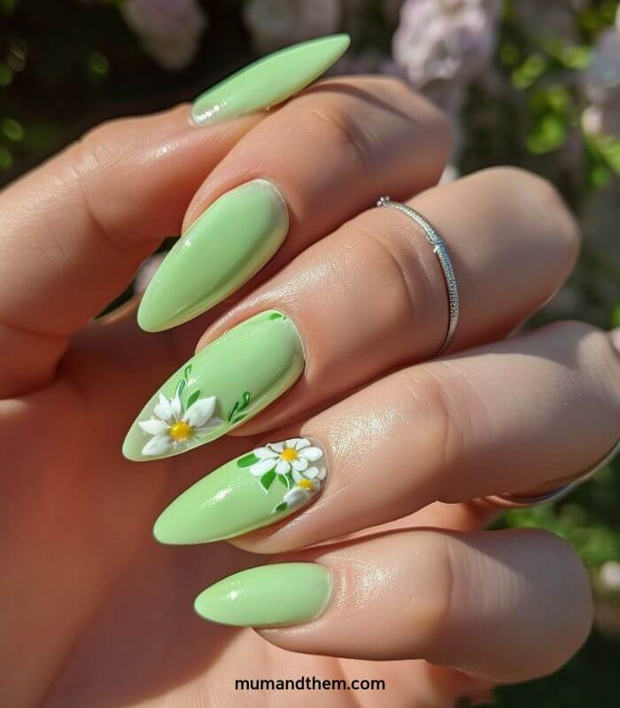 simple spring nail design